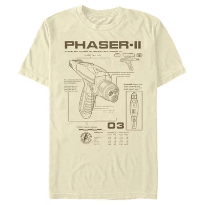 Мужская : Футболка Discovery Phaser-II Schematic бежевого цвета