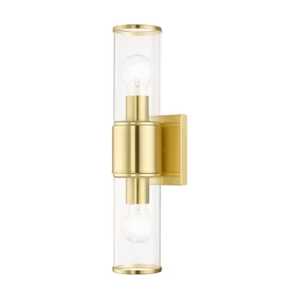 Бра Livex Lighting Quincy, 2 лампы, сатиновая латунь