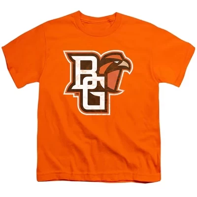 Футболка для молодежи Bowling Green State University Distressed Primary Kids оранжевого цвета оранжевый