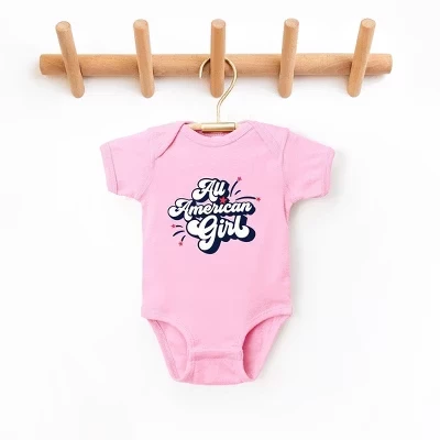 Детское боди All American Girl розового цвета