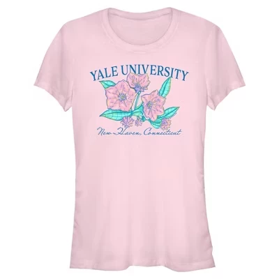 Женская футболка Yale с логотипом университета, розовая