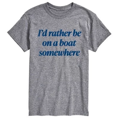 Мужская футболка с коротким рукавом On Boat Somewhere с графическим рисунком athletic heather