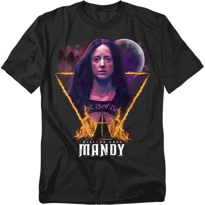 Мужская футболка Mandy Burning Triangle черного цвета