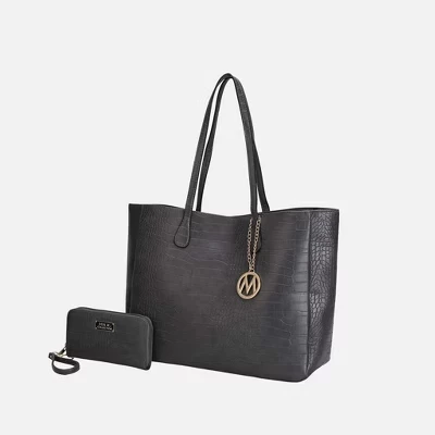 Женская сумка-тоут и кошелек Sadie Oversize от Mia K charcoal