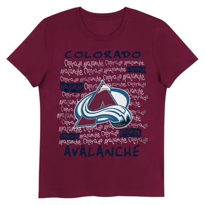 Футболка с круглым вырезом для девочек Colorado Avalanche'