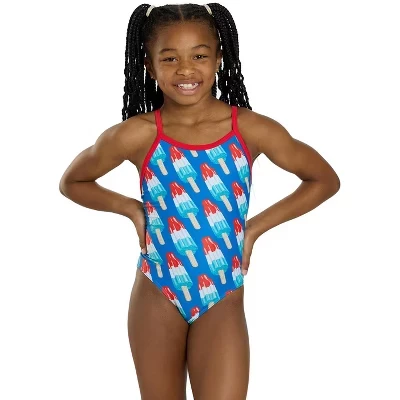 Детский слитный купальник sporti summer bliss, тонкие бретели