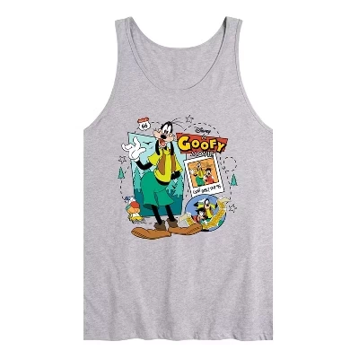 Мужская майка с графическим принтом Goofy Bootleg athletic heather