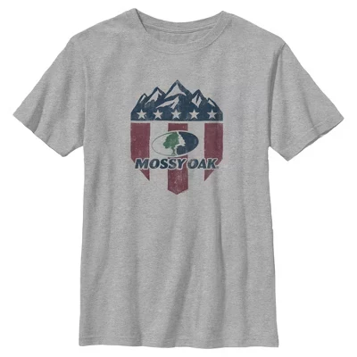 Футболка с эмблемой американского флага для мальчиков athletic heather