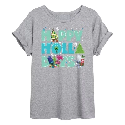 Женская футболка с объемным рисунком Happy Holla Days Branch и Poppy