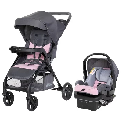 Коляска-трэвел-система Baby Trend Passport Cargo с автокреслом, розовая