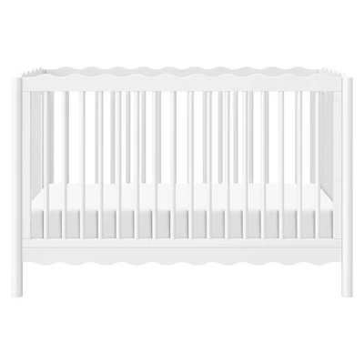 Детская кроватка Babyletto Swell 4-в-1 с комплектом, белая