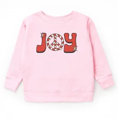 Молодежная толстовка Joy Peace Sign розового цвета