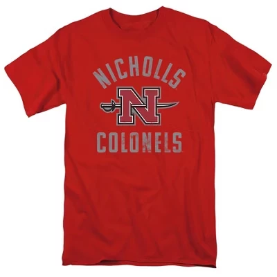 Мужская футболка NCAA Nicholls Colonels, красная