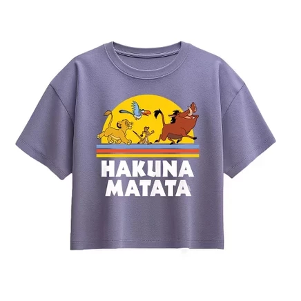 Футболка с коротким рукавом Hakuna Matata Sunset с квадратным рисунком 