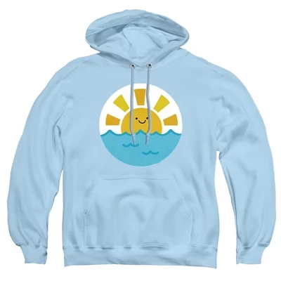 Мужская толстовка с капюшоном на молнии Unlock The Magic Sea Friend светло-голубого цвета
