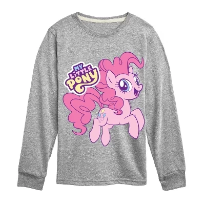 Футболка с длинным рукавом и рисунком Pinky Pie athletic heather