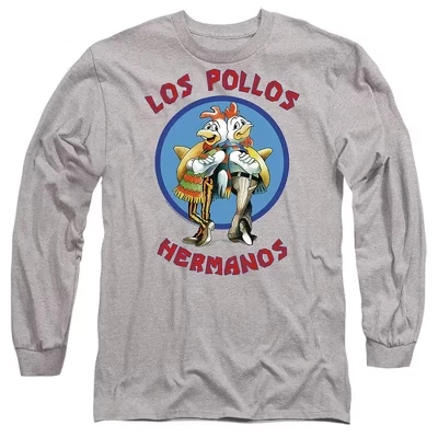 Мужская футболка Los Pollos Hermanos с длинным рукавом athletic heather