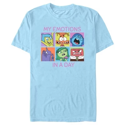 Мужская футболка My Emotions in a Day светло-голубого цвета