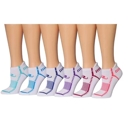 Женские 6 пар носков для бега и атлетики Velocity Hue Pack с глубоким вырезом и рисунком velocity hue pack