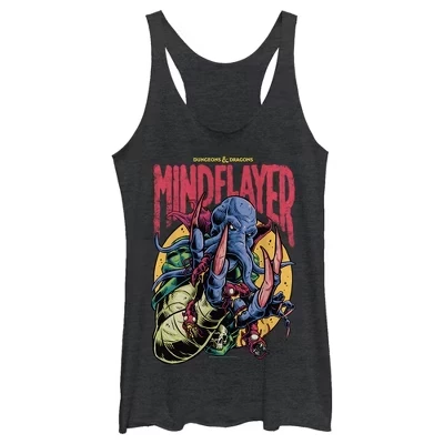 Женская майка Racerback от The Mind Flayer и личинки Иллитида выиграют