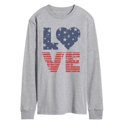 Мужской лонгслив Instant Message Love USA, меланж