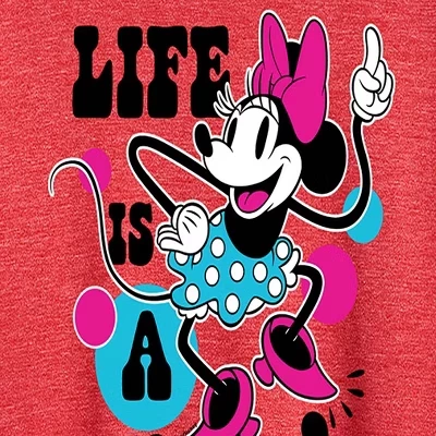 Женская праздничная футболка Life Is Party с коротким рукавом и графическим рисунком heather red