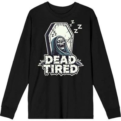 Мужской лонгслив Bioworld «Dead Tired», черный