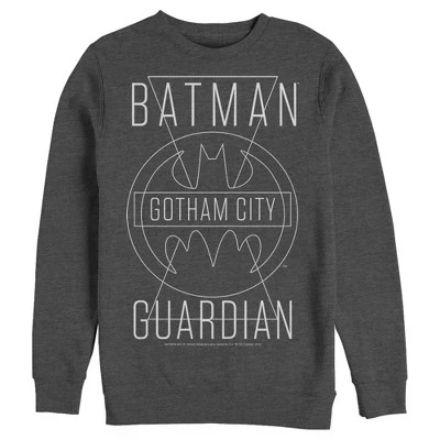 Мужская толстовка Batman Gotham City Guardian с капюшоном из темно-коричневого вереска
