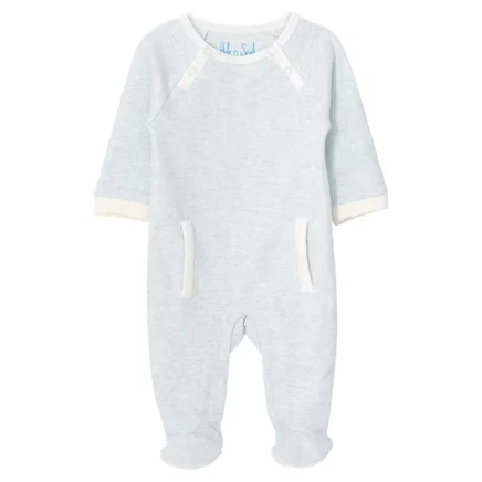 Комбинезон для сна и игр для новорожденных heather blue