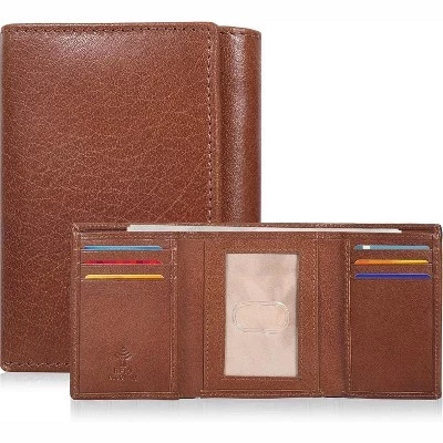 Мужской кошелек LEVEN SIXTEEN RFID, кожаный, бежевый