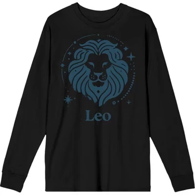 Мужской лонгслив Bioworld «Leo Zodiac», черный