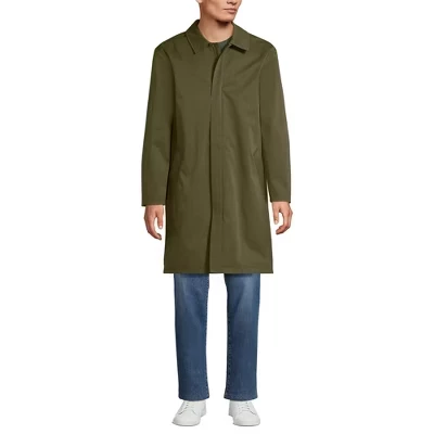 Мужской плащ Lands End Mac, мшисто-зеленый