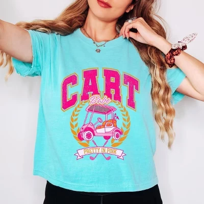 Укороченный топ Babe в стиле гольф-кары мелового цвета