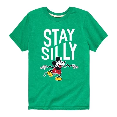 Stay Silly Short Sleeve Graphic T-Shirt green (2)