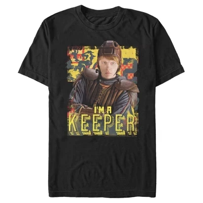 Мужская футболка Ron Weasley Keeper, черная