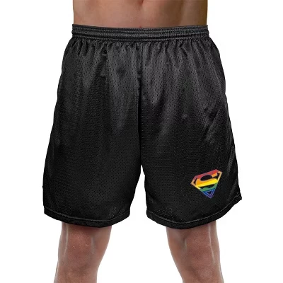 Мужские шорты Superman Rainbow Shield, 18 см, черные