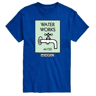 Мужская футболка Monopoly Waterworks с принтом, синяя