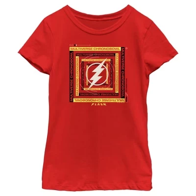 Женская футболка The Flash Multiverse Chronobowl, красная