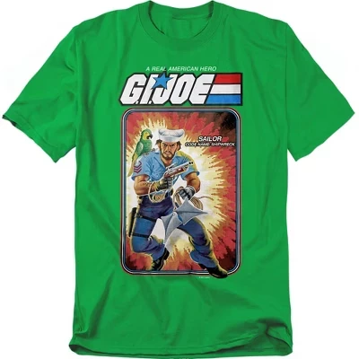 Мужская футболка G.I. JOE Shipwreck Card, зеленая