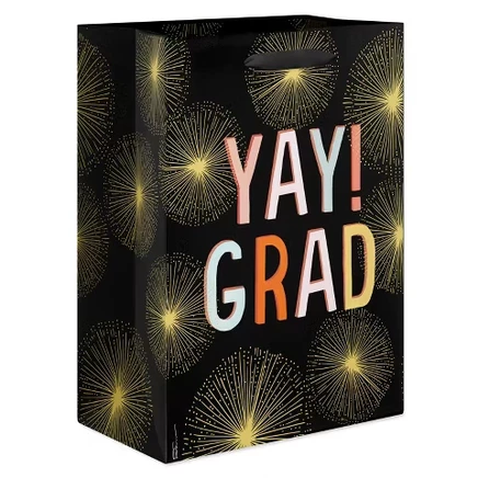 Большие подарочные пакеты на выпускной, Yay Grad 13"x10" Дизайн Кэти Дэвис