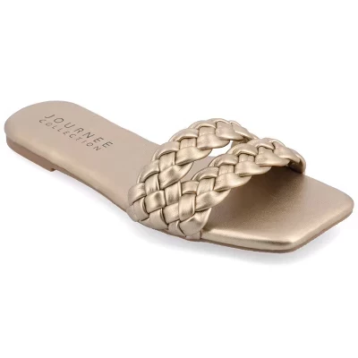 Женские сандалии Journee Collection Sawyerr, золотые