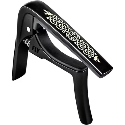 Каподастр Dunlop Trigger Fly Celtic Knot, черный