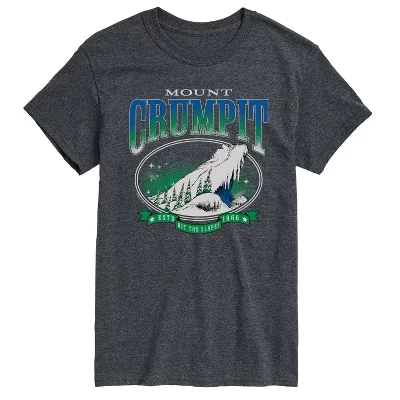Мужская футболка с коротким рукавом Mt Crumpit Destination с графическим рисунком heather charcoal