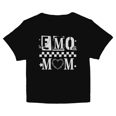 Женская футболка Juniors Womens Lost Gods Cool Emo Mom черного цвета
