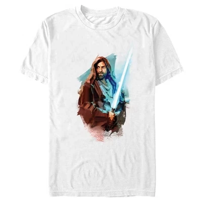 Мужская футболка STAR WARS Obi-Wan Kenobi, белая