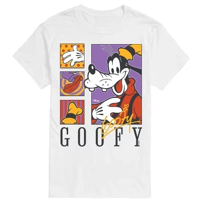 Мужская футболка с коротким рукавом и рисунком Goofy Boxes, белая