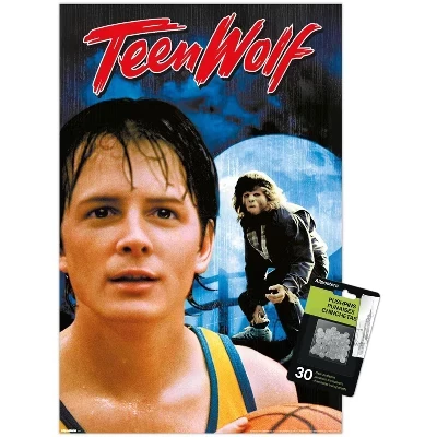 Волчонок-подросток (1985) - DVD Key Art Настенный плакат без рамки с прозрачными кнопками в комплекте