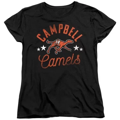 Женская футболка Campbell University Camels черного цвета