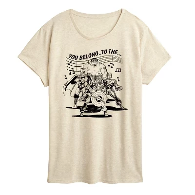 Women's -  - Avengers Merry Marching Society Short Sleeve Graphic T-Shirt birch