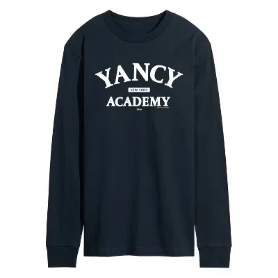 Мужская футболка с длинным рукавом Yancy Academy с рисунком, синяя
